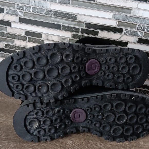 Bionica Black Winter Boots with Fur Trim Womens 8M Lace Up - Picture 5 of 10